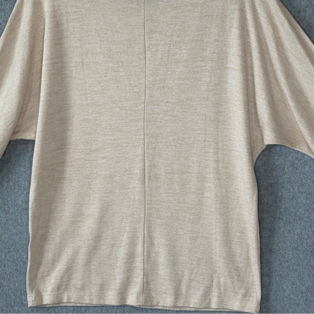 Banana Republic‎ Boatneck Sweater Front Seam Beige Size XS - Picture 14 of 15